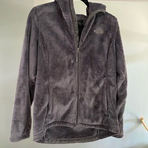 North face zip up hoodie